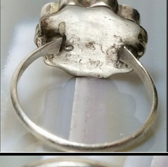 Zuni sun face ring... signed... vintage... authen - Picture 3 of 4